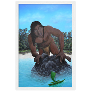 Wooden Framed Poster | Te vaka tuterere a Taruia