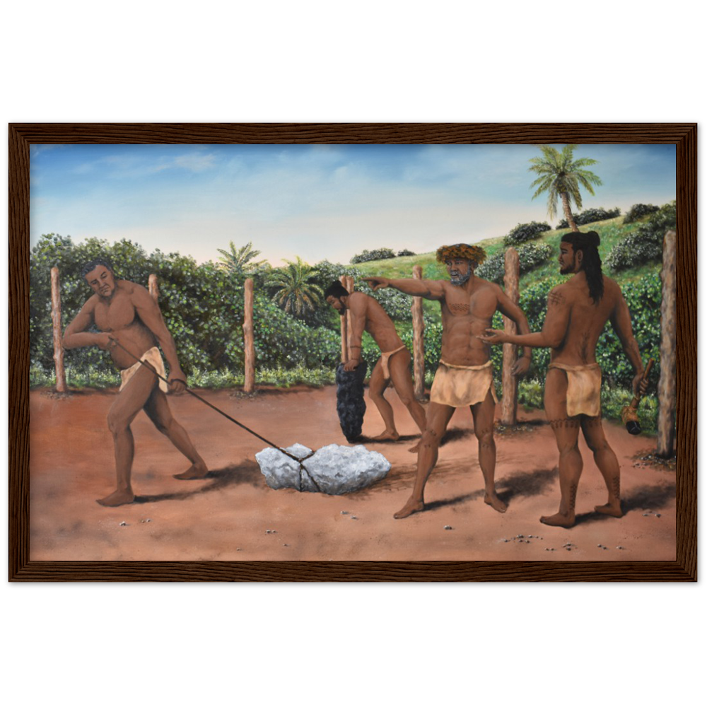 Wooden Framed Poster | Te Are Karioi