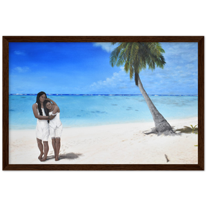 Wooden Framed Poster | Castaway Princesses