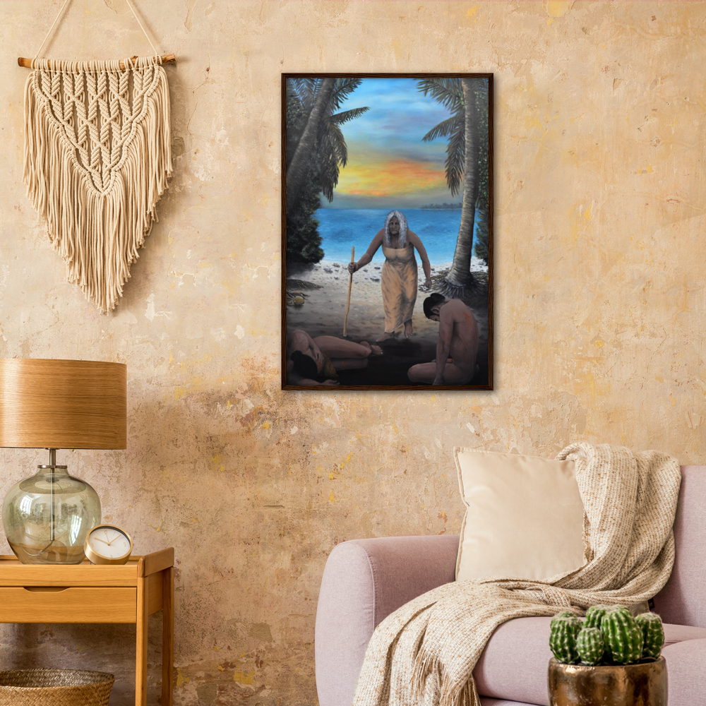 Wooden Framed Poster | Ripo of Manuae