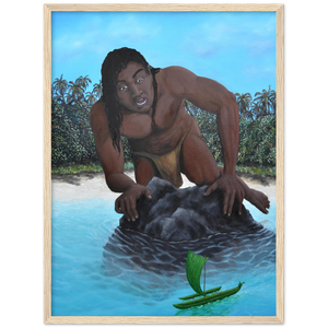 Wooden Framed Poster | Te vaka tuterere a Taruia