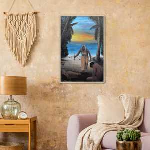 Wooden Framed Poster | Ripo of Manuae