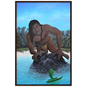 Wooden Framed Poster | Te vaka tuterere a Taruia