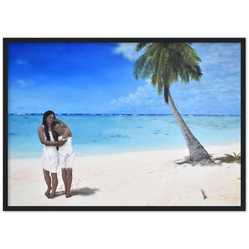 Wooden Framed Poster | Castaway Princesses
