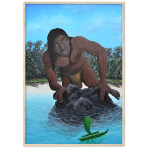 Wooden Framed Poster | Te vaka tuterere a Taruia