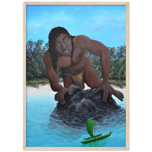 Wooden Framed Poster | Te vaka tuterere a Taruia