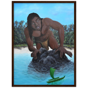 Wooden Framed Poster | Te vaka tuterere a Taruia