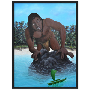Wooden Framed Poster | Te vaka tuterere a Taruia