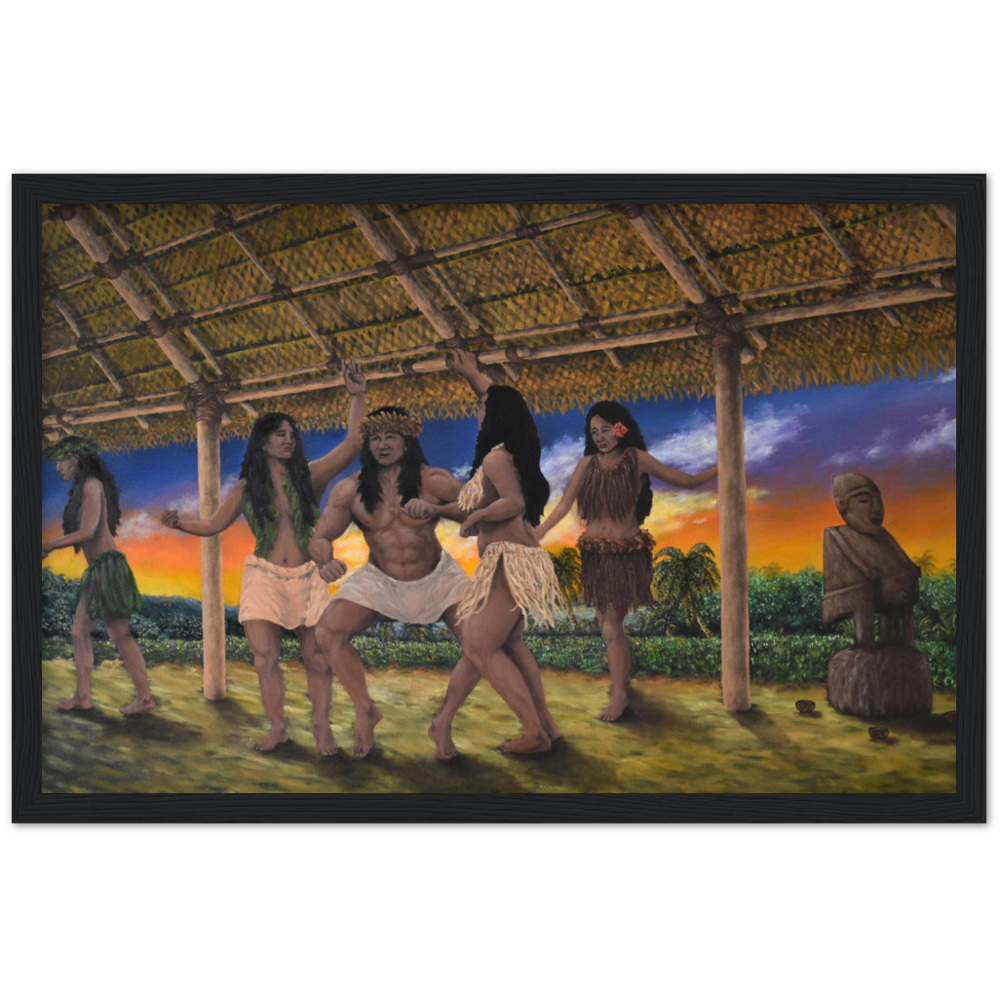 Wooden Framed Poster | Otaua e Hikaroa