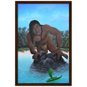 Wooden Framed Poster | Te vaka tuterere a Taruia
