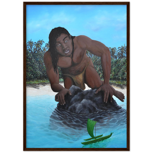 Wooden Framed Poster | Te vaka tuterere a Taruia