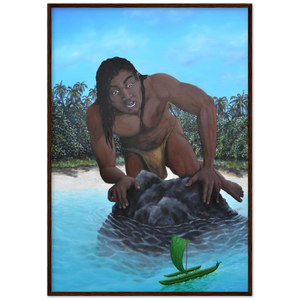 Wooden Framed Poster | Te vaka tuterere a Taruia