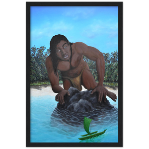 Wooden Framed Poster | Te vaka tuterere a Taruia