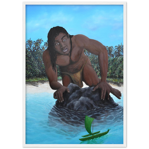 Wooden Framed Poster | Te vaka tuterere a Taruia
