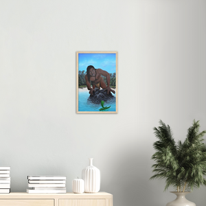 Wooden Framed Poster | Te vaka tuterere a Taruia