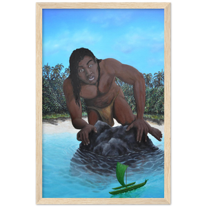 Wooden Framed Poster | Te vaka tuterere a Taruia