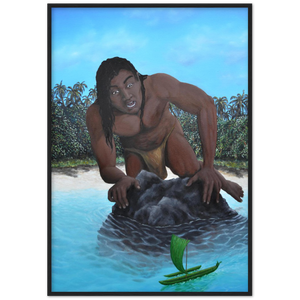 Wooden Framed Poster | Te vaka tuterere a Taruia